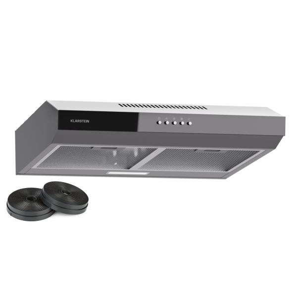 Klarstein Contempo 60 wyciąg podblatowy 60cm 200m³/h LED stal nierdzewna akryl