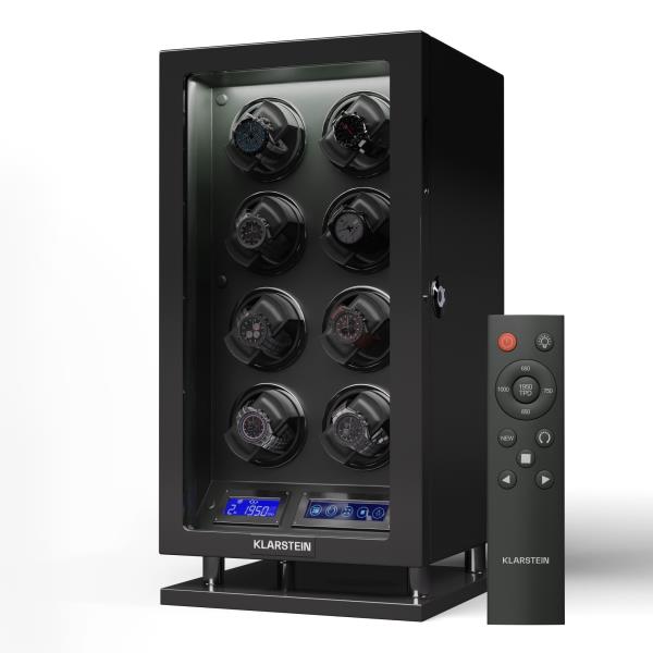 Klarstein Verdon 8, rotomat do zegarków, 8 zegarków, 3 tryby, 5 prędkości, LED, pilot