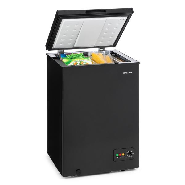 Klarstein Iceblokk 100, zamrażarka skrzyniowa, wolnostojąca, 100 l, 75 W, F, czarna