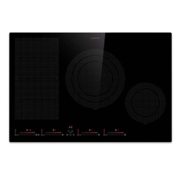 Klarstein Masterzone 77 Hybrid, płyta indukcyjna do zabudowy, 4 strefy Flex, ThermoBoost, technologia Smart Flex, maks. 7200 W