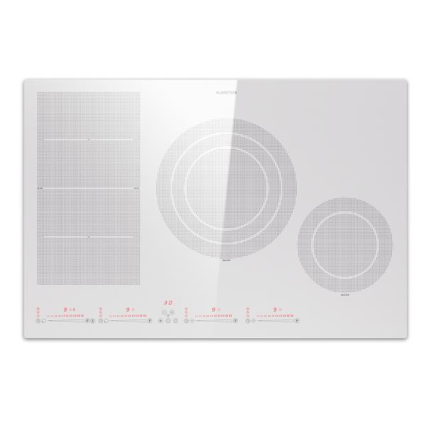 Klarstein Masterzone 77 Hybrid, płyta indukcyjna do zabudowy, 4 strefy Flex, ThermoBoost, technologia Smart Flex, maks. 7200 W