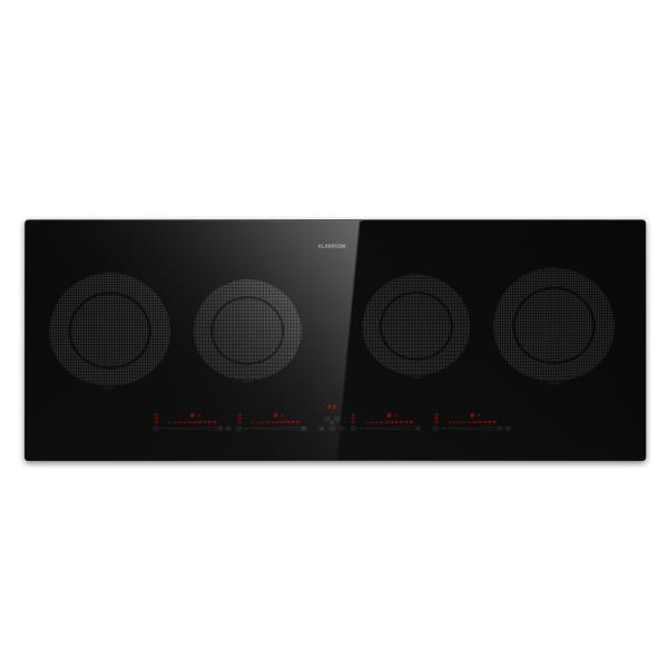 Klarstein Masterzone Slim Round, płyta indukcyjna do zabudowy, 4 pola grzejne, ThermoBoost, maks. 7200 W