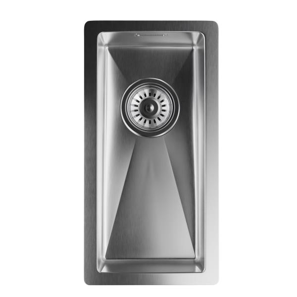 Klarstein TitanSteel stalowy zlewozmywak kuchenny o wymiarach 45 x 23 cm (dł. x szer.) powierzchnia odporna na zarysowania i wysoką temperaturę