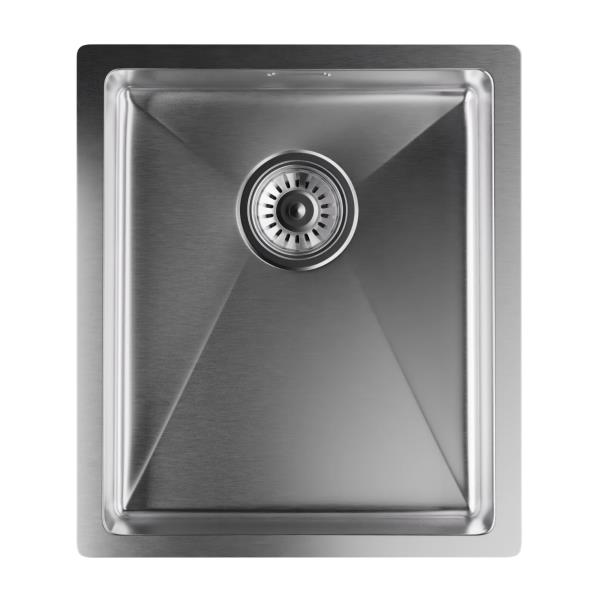 Klarstein TitanSteel stalowy zlewozmywak kuchenny o wymiarach 45 x 39 cm (dł. x szer.) powierzchnia odporna na zarysowania i wysoką temperaturę