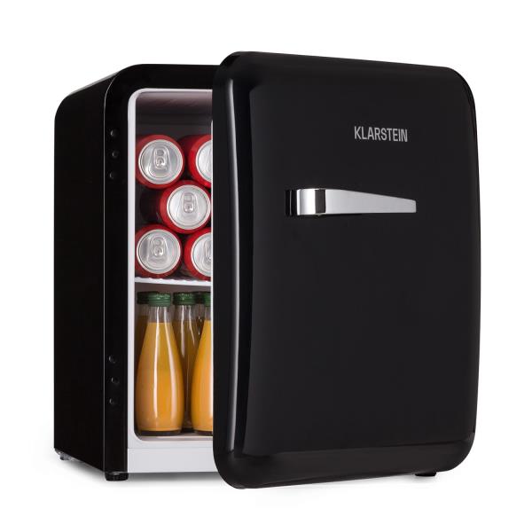 Klarstein Audrey Mini, lodówka retro, 48 l, 2 komory, klasa energetyczna F