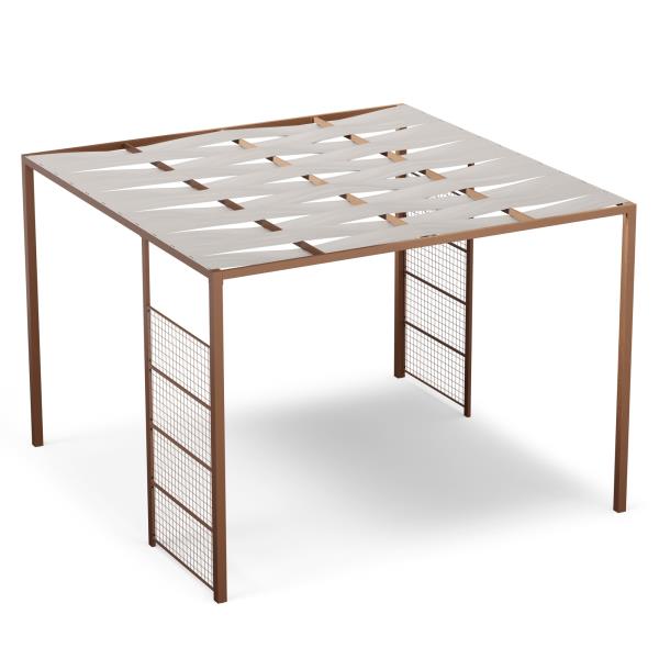 Blumfeldt Shade Cove GreenWall, pergola, 3 x 3 m, ochrona prywatności, powłoka proszkowa, odporna na warunki atmosferyczne