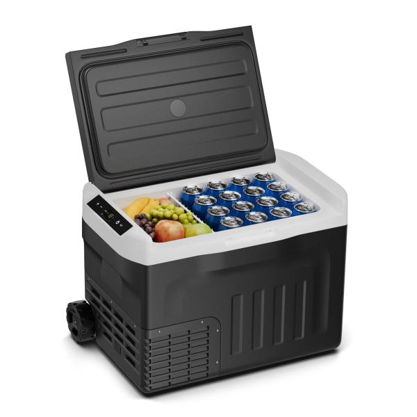 Klarstein PolarForce 30L kompresorowa lodówka turystyczna, panel sterowania LCD, oświetlenie, off-road, ochrona akumulatora, 12 V/230 V