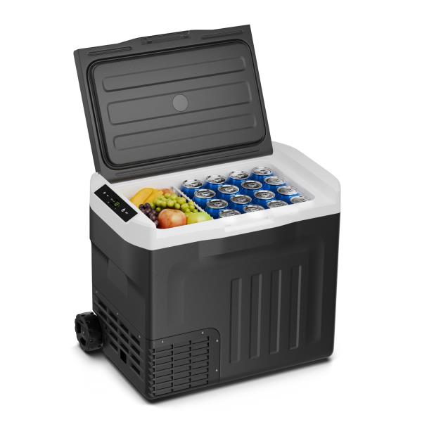 Klarstein PolarForce 40L kompresorowa lodówka turystyczna, panel sterowania LCD, oświetlenie, off-road, ochrona akumulatora, 12 V/230 V