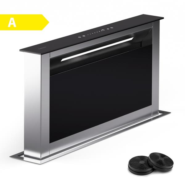 Klarstein Royal Flush Eco Slim 60, okap kuchenny, 60 cm, 650 m³/h, klasa efektywności energetycznej A