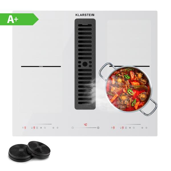 Klarstein Full House 60 system down air kuchenka indukcyjnA okap wyciągowy 329 m³/h EEC A
