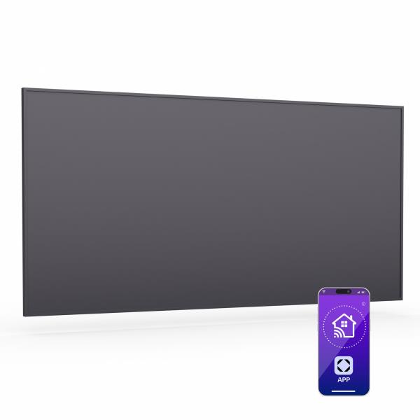 Klarstein Wonderwall Smart Panel grzewczy na podczerwień, 60 x 120 cm, Aplikacja, 770 W, Programator tygodniowy, IP24