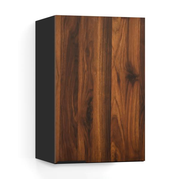 Blumfeldt WoodVista szafka wysoka, Soft-Close, uchwyty aluminiowe, zrównoważone materiały