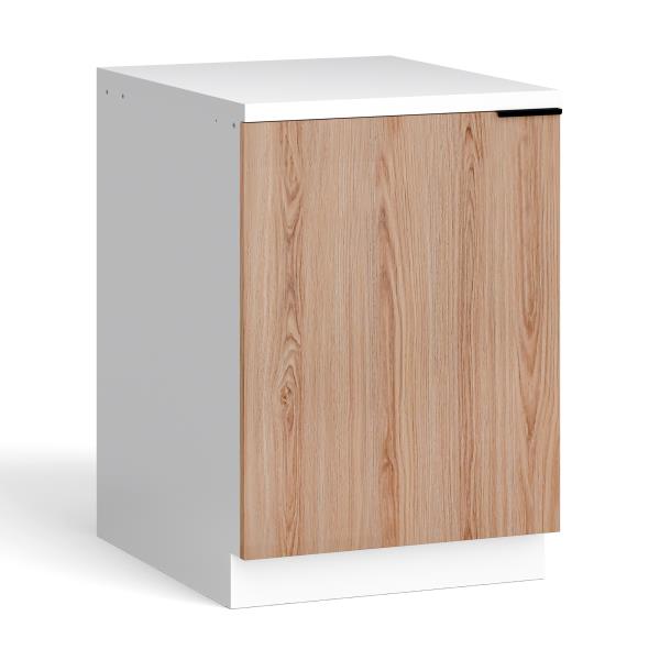 Blumfeldt WoodVista szafka pod zlewozmywak, solidna, zawiasy Soft-Close, aluminiowe uchwyty