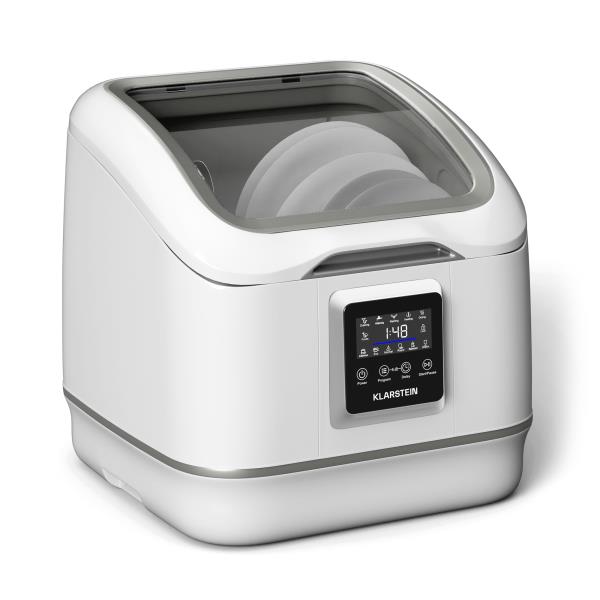 Klarstein Zmywarka SilentScrub, przenośna, ekran dotykowy, 7 programów, 3 komplety naczyń, koszyk na sztućce