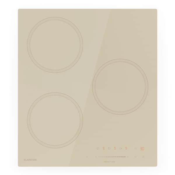 Klarstein Płyta indukcyjna Victoria, 45 cm, 6600 W, 3 pola grzejne, sterowanie suwakowe, booster
