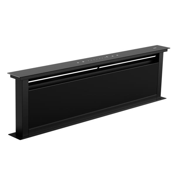 Klarstein Royal Flush Eco okap kuchenny, 842 m³/h, skośny, klasa energetyczna A, 70 dB, LED