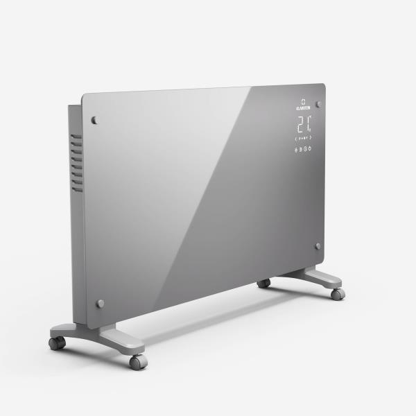 Klarstein Bansin Crystal Smart 2500 grzejnik konwektorowy, 2500 W, sterowanie za pomocą aplikacji, 5-50°C, wyświetlacz LED, ekran dotykowy