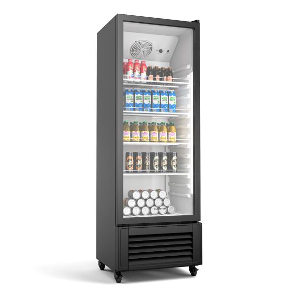 Klarstein GrandCooler lodówka na napoje, 270 l, oświetlenie LED, kółka, 4 pólki