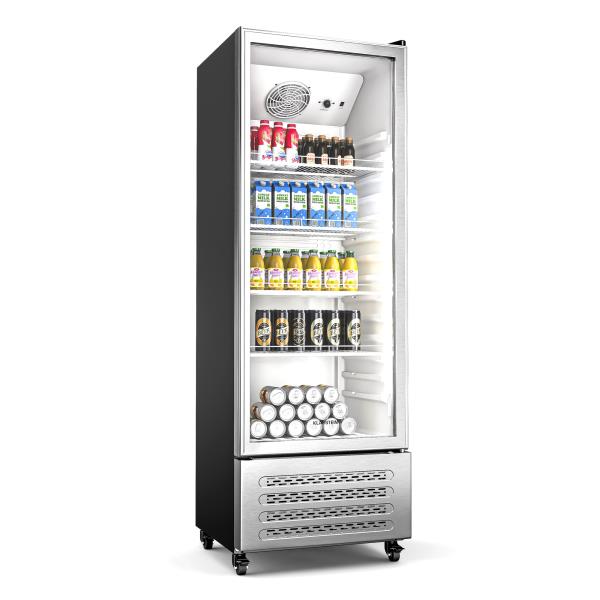 Klarstein GrandCooler lodówka na napoje, 270 l, oświetlenie LED, kółka, 4 półki