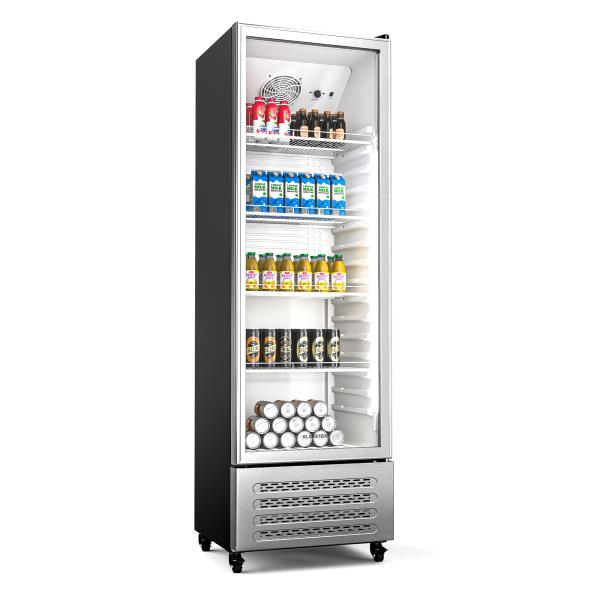 Klarstein GrandCooler lodówka na napoje, 306 l, oświetlenie LED, kółka, 4 półki