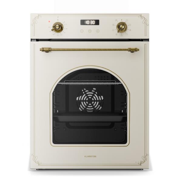 Klarstein Victoria piekarnik do zabudowy 45 cm 49 l kremowa