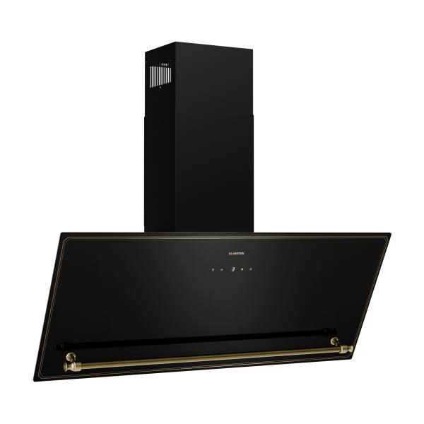 Klarstein Victoria okap skośny 90 cm przepływ powietrza 336 m³/h