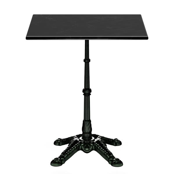 Blumfeldt Patras stolik bistro marmurowy blat 60 x 60 cm, żeliwna podstawa