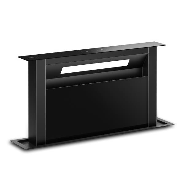 Klarstein System downdraft Velaire, elegancki, minimalistyczny, wydajny, klasa energetyczna A++, 853 m³/h, 60 cm