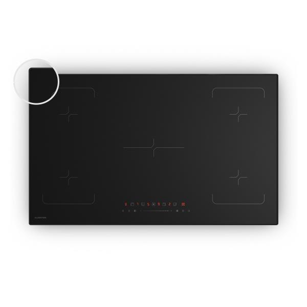 Klarstein Płyta indukcyjna Velaire, elegancka, minimalistyczna, wydajna, 5 stref grzewczych, 7200 W, 90 cm