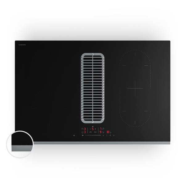 Klarstein Verosteel płyta indukcyjna ze zintegrowanym wyciągiem Elegancka, minimalistyczna, efektywna 8400 W 80 cm