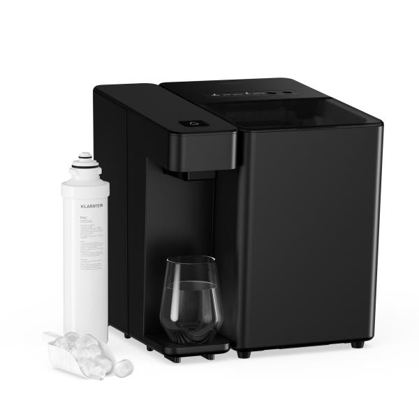 Klarstein Velaire dystrybutor wody i kostek lodu | 3600 l | filtr PAC | 160 W | panel dotykowy