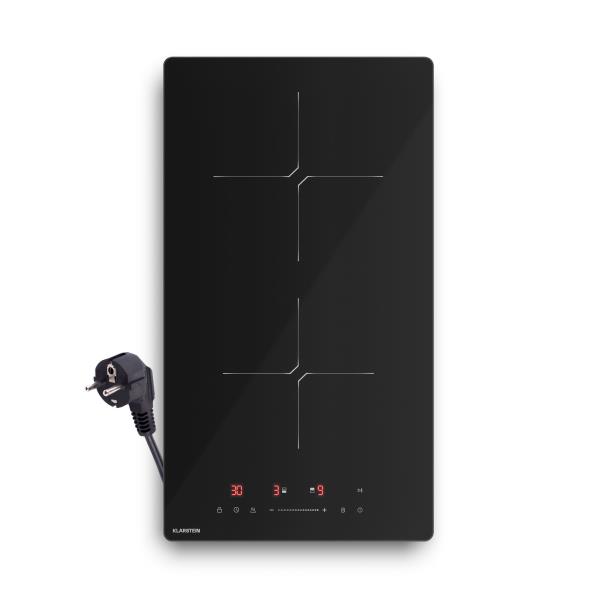 Klarstein Płyta indukcyjna PowerGlide | Nowoczesna, kompaktowa i wydajna | 2 strefy gotowania | 3500 W | 30 cm