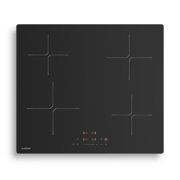 Klarstein Płyta indukcyjna PowerGlide | Powierzchnia odporna na zarysowania | 4 strefy gotowania | 7400 W | 60 cm