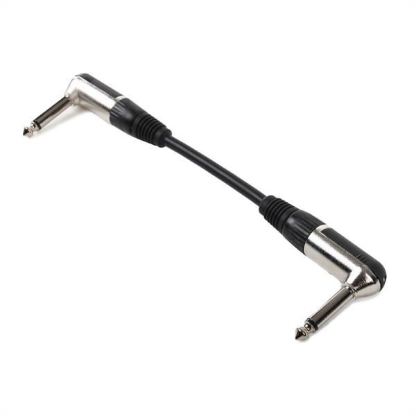 FrontStage 2x Kabel krosowy jack 6,35 mm 15cm zagięty