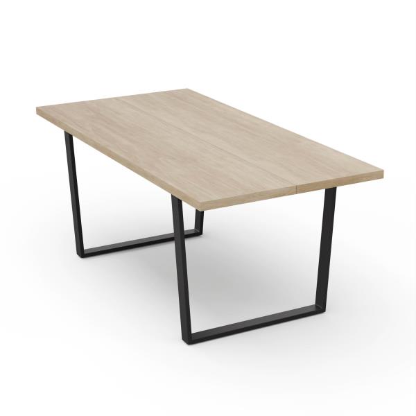 Blumfeldt Bearsdon zestaw do jadalni, blat stołu i metalowe nogi, styl industrialny, stabilny, nowoczesny