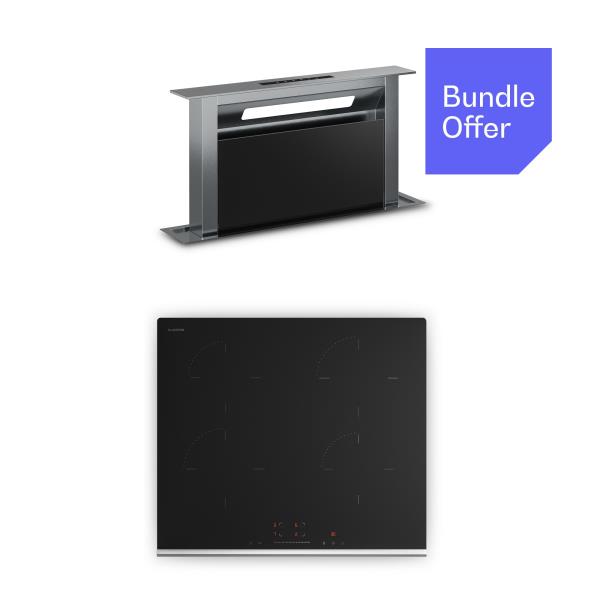 Klarstein Verosteel płyta indukcyjna + Verosteel okap kuchenny | 60 cm
